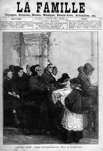 Le pain bénit, gravé en 1888 d