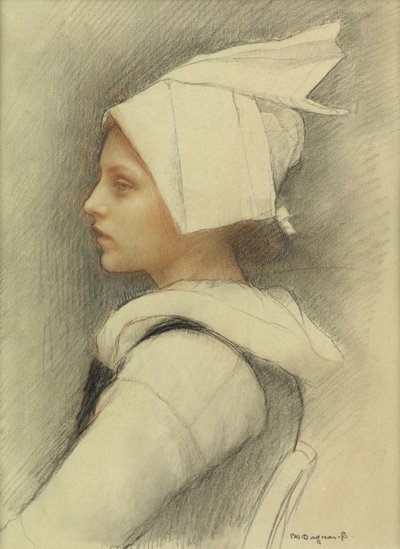 Une fille bretonne - Pascal Adolphe Jean Dagnan Bouveret