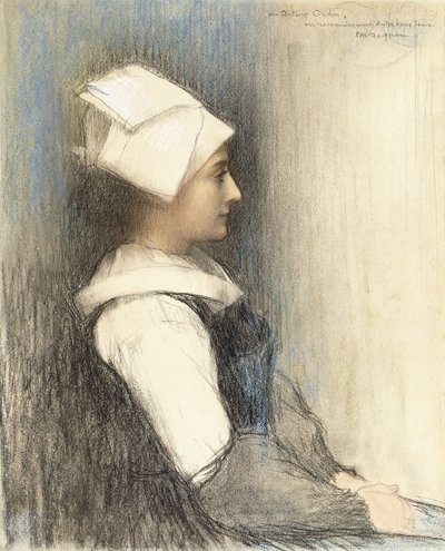 Une fille bretonne - Pascal Adolphe Jean Dagnan Bouveret