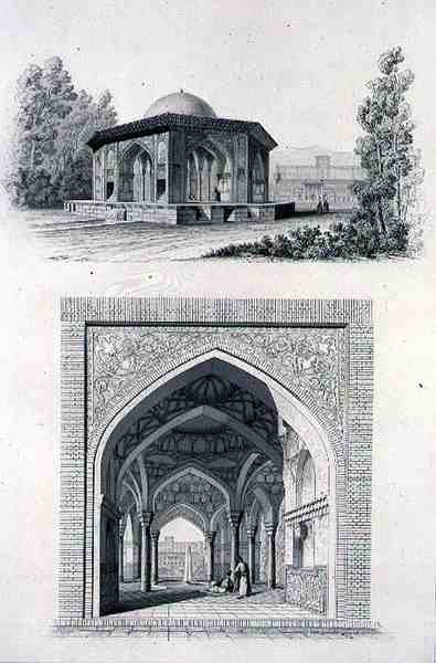 Kiosque dans le palais Golestan Qajar 