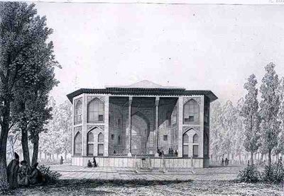 Pavillon des Huit Paradis, à Ispahan, de 