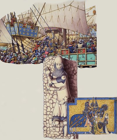 Bataille de Sluys - Pat (1907-95) Nicolle