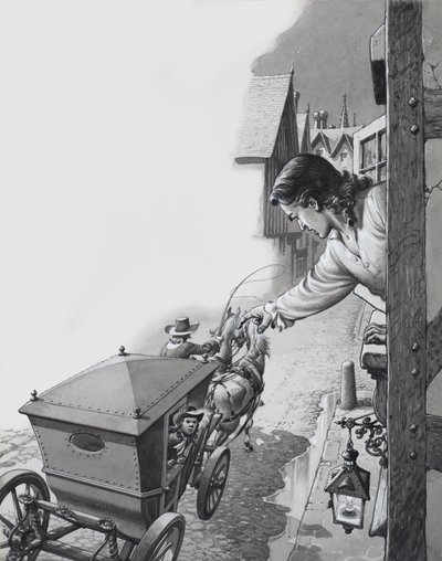 Messager dans la nuit - Pat (1907-95) Nicolle