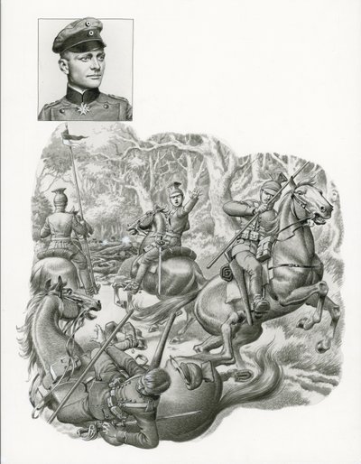 Le Baron Rouge, à terre - Pat (1907-95) Nicolle