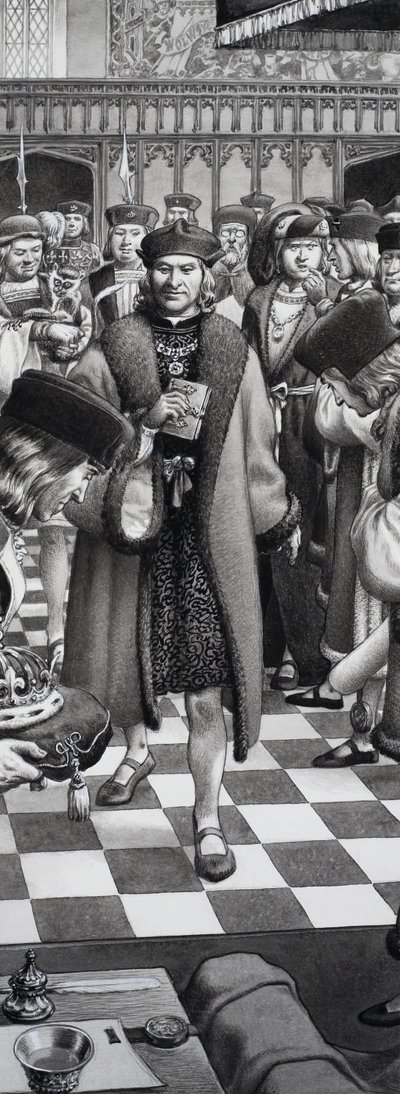 Scène historique non identifiée - Pat (1907-95) Nicolle
