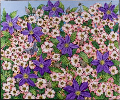 A Purple Patch, 2011 (acrylique sur calicot) - Pat Scott