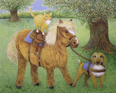 Tout fait partie du plaisir (huile sur toile) - Pat Scott