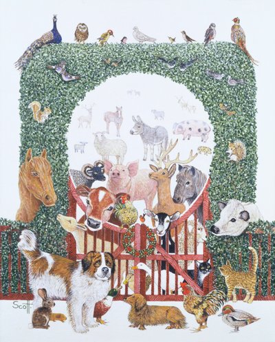 Paix et bonne volonté (huile sur toile) - Pat Scott