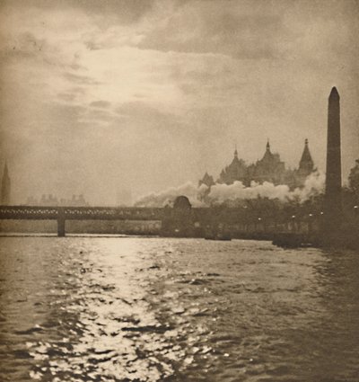 Où la route de fer vers Douvres traverse la rivière, vers 1935 - Paterson