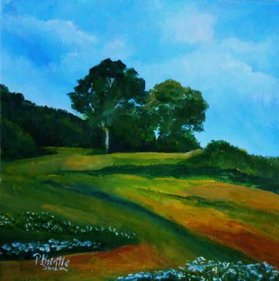 Bleuets vers Thiotte, 2016 - Patricia Brintle