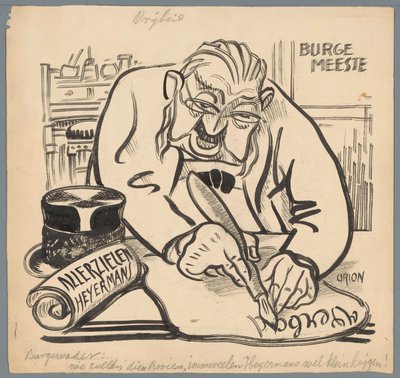 Le maire interdit Heijermans Allerzielen - Patricq Kroon (signed by artist)