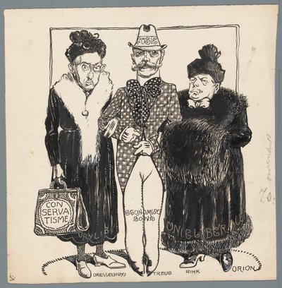 Fusion des partis libéraux - Patricq Kroon (signed by artist)