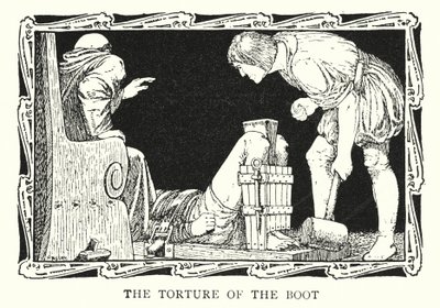 Torture de la botte (litho) - Patten (after) Wilson