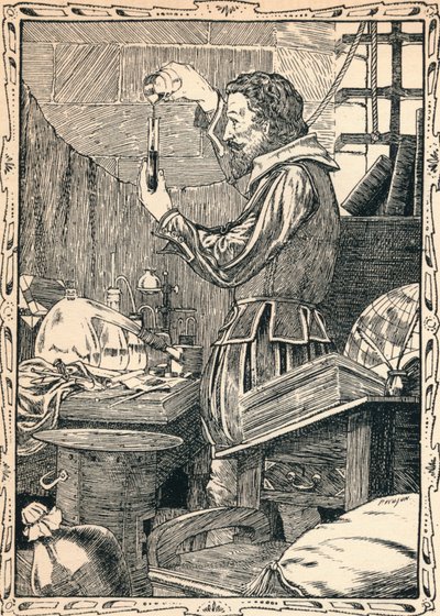 Guy Fawkes préparant la mèche lente - Patten Wilson