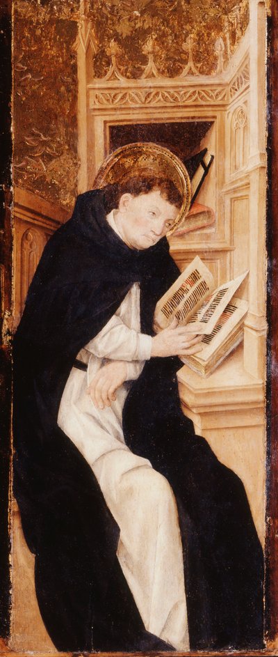 Un moine augustin lisant un antiphonaire - Pau Vergos