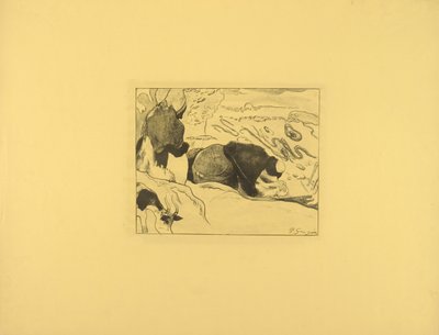 Les blanchisseuses - Paul Gauguin