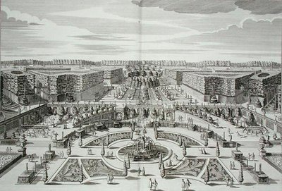 La Grande Cascade du Palais et Jardins de Plaisir Princier, Berlin, gravé par Karl Remshard, publié vers 1711-16 - Paul Decker
