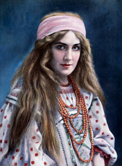 Marguerite Carré (1880-1947) dans le rôle de Snegourotchka, dans La Demoiselle des neiges, de Nikolaï Rimski-Korsakov (1844-1908) - Paul (after) Nadar