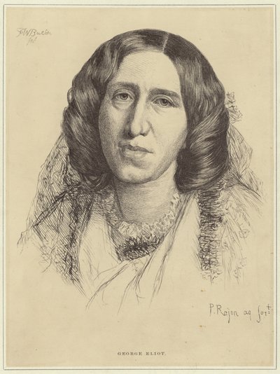 Portrait de George Eliot - Paul Adolphe Rajon