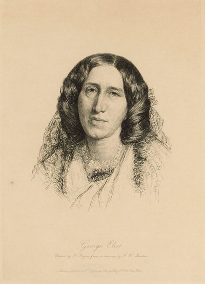 Portrait de George Eliot 1819-1880, 1882 - Paul Adolphe Rajon