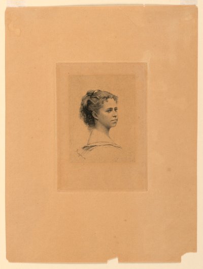 Portrait de Mlle. Delaporte - Paul Adolphe Rajon