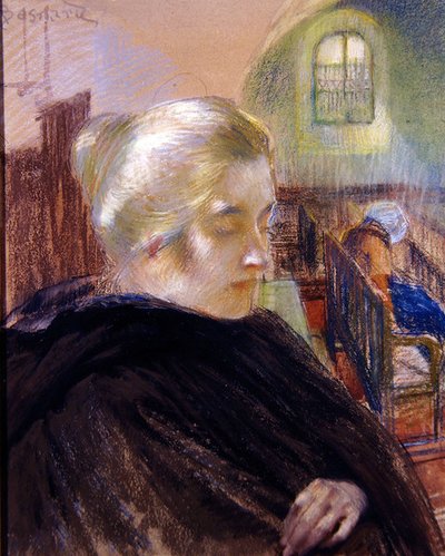 Portrait de Madame Besnard - Paul Albert (attr. to) Besnard