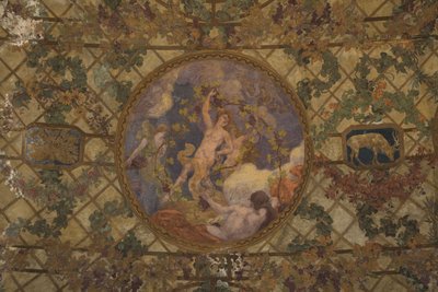Les mois du calendrier révolutionnaire : Vendémiaire, entre 1909 et 1910 (décor architectural) - Paul Albert Baudouin