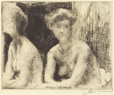 Femme nue auprès d