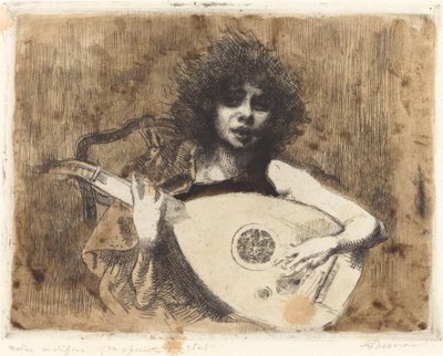 La joueuse de luth, 1922 - Paul Albert Besnard