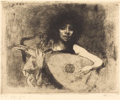 La joueuse de luth - Paul Albert Besnard
