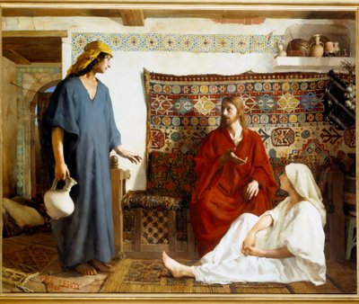 Jésus chez Marthe et Marie - Paul Alexander Alfred Leroy