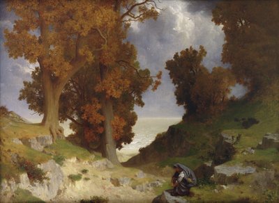 Paysage avec la figure de Clotho - Paul Alfred de Curzon