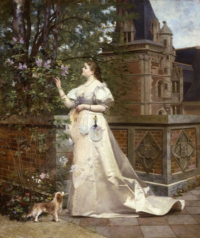 Cueillir des lilas, 1874 - Paul Alphonse Viry