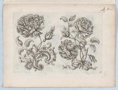 Série de petits motifs floraux, planche 5 - Paul Androuet Du Cerceau