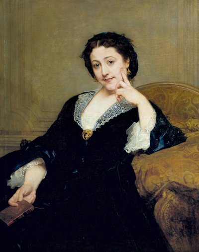 Portrait de Madeleine Brohan (1833-1900) de la Comédie Française. Peinture de Paul Baudry (1828-1885) 1860. Paris, musée d