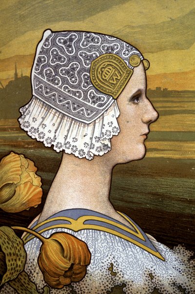 La reine Wilhelmine des Pays-Bas, vers 1901 - Paul Berthon