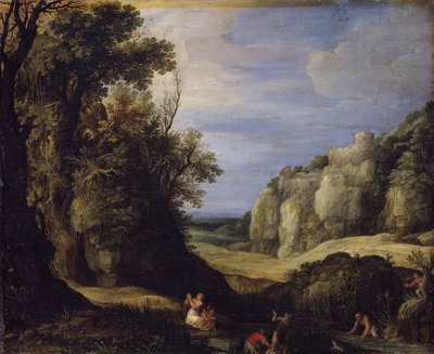 Paysage avec Latone et les paysans lyciens - Paul Bril
