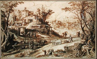 Paysage rural - Paul Brill or Bril