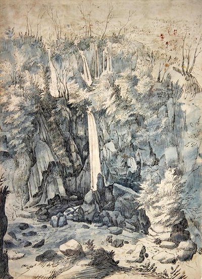Cascade près de Tivoli - Paul Brill or Bril