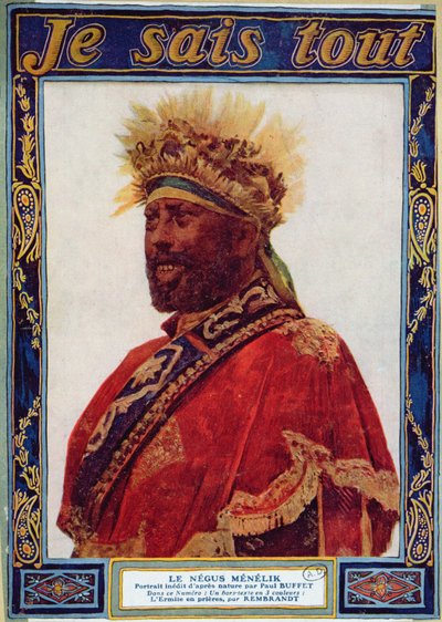 Portrait du Négus d