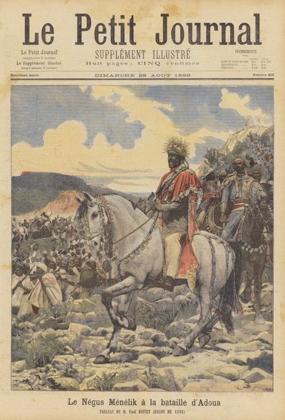 Le Négus Ménélik à la bataille d