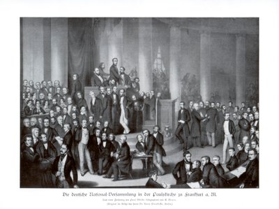 Assemblée nationale allemande, Francfort, 1900 - Paul Burde