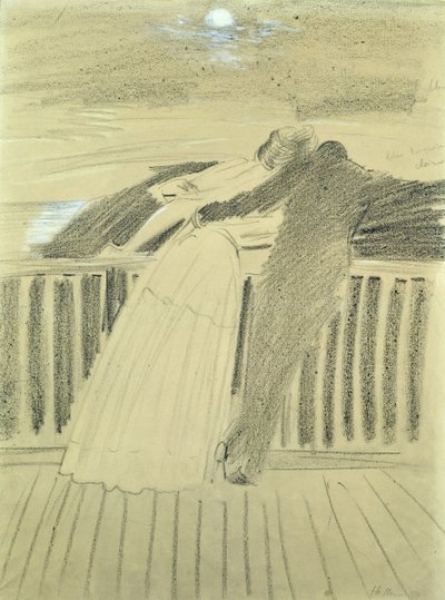 Jeanne Hugo et Jean Charcot à Hauteville House, Guernesey - Paul Cesar Helleu