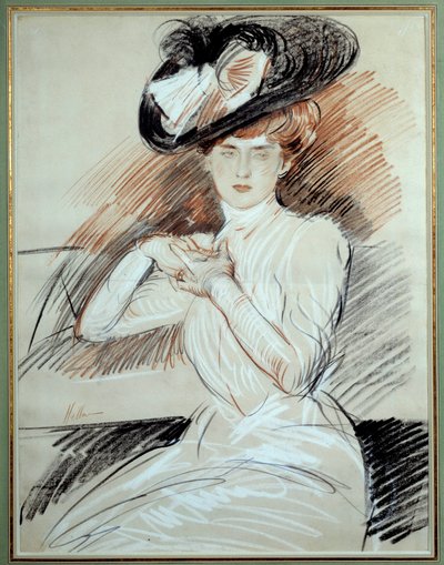 Madame Helleu. Dessin de Paul Helleu (1859-1927), 20e siècle. Bayonne, Musée Bonnat - Paul Cesar Helleu
