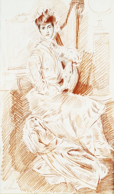 Madame Helleu assise près d