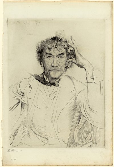 Portrait de James McNeill Whistler - Paul Cesar Helleu