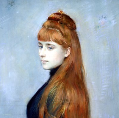Portrait de Mademoiselle Alice Guerin (détail) - Paul Cesar Helleu