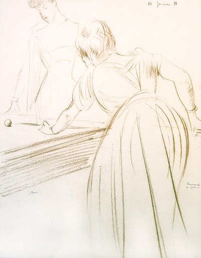 La Comtesse Greffuhle et Raymonde de Galard - Paul Cesar Helleu