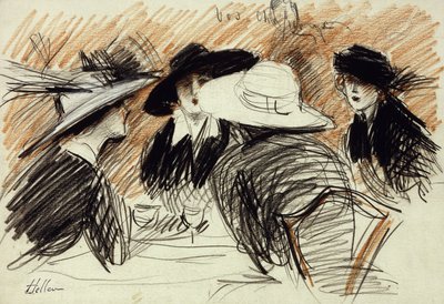 Vos chapeaux : Dames au Ritz, New York - Paul Cesar Helleu