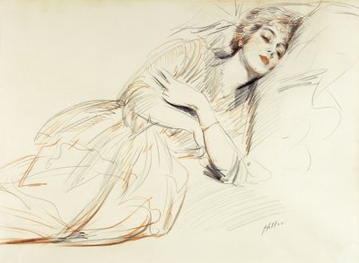 Femme Allongée - Paul Cesar Helleu